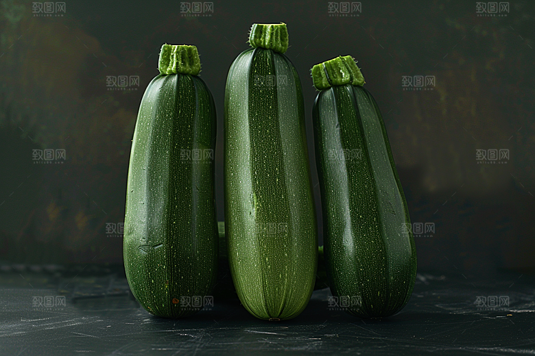 西葫芦果实食材摄影图