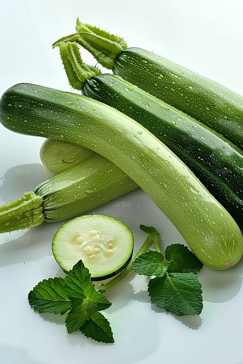 西葫芦蔬菜食材摄影图
