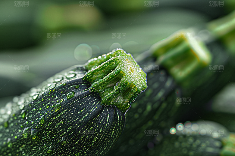 西葫芦瓜果绿色摄影图