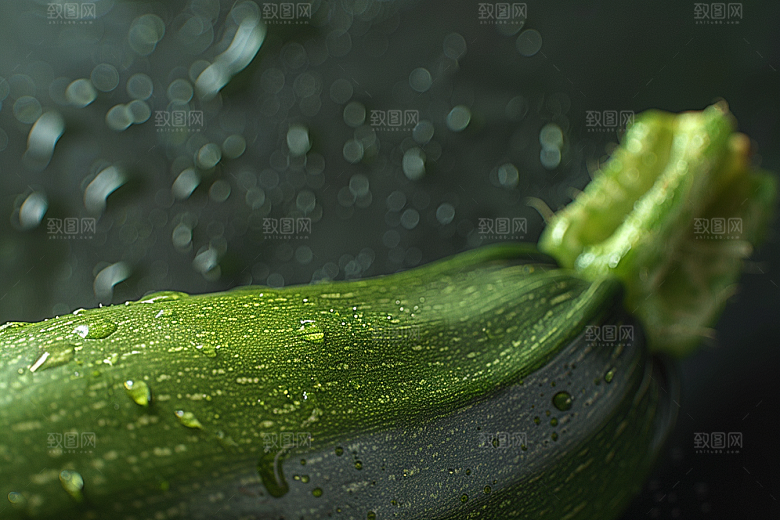 西葫芦果实清新摄影图