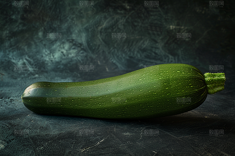 西葫芦绿色果实摄影图