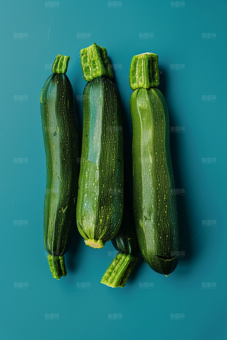 西葫芦清新美食摄影图