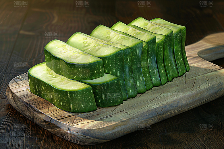 西葫芦瓜果食材摄影图