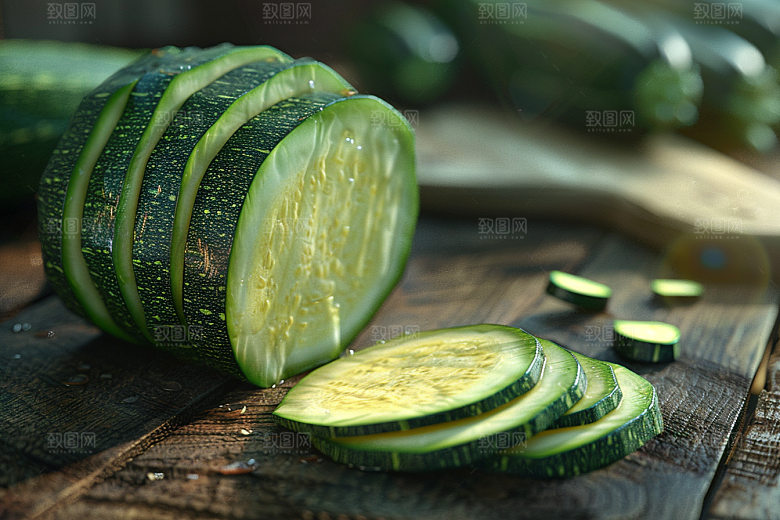 西葫芦瓜果蔬菜摄影图