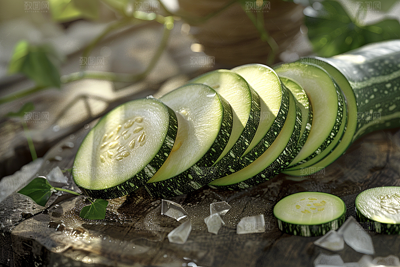 西葫芦食材绿色摄影图