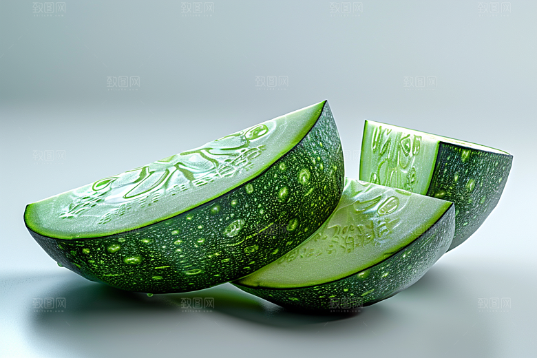 西葫芦白瓜自然摄影图