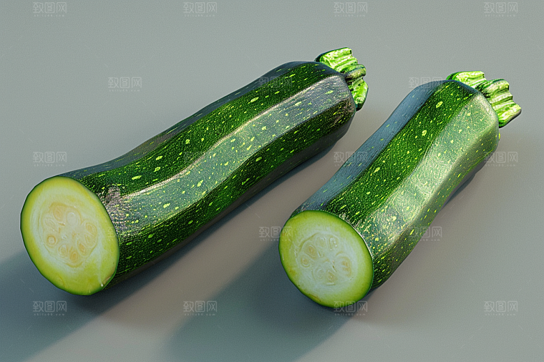 西葫芦高清蔬菜摄影图