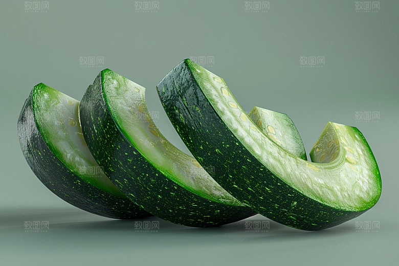 西葫芦菜瓜自然摄影图