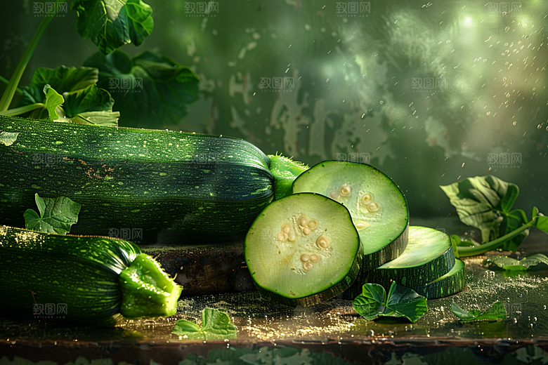 西葫芦美食蔬菜摄影图