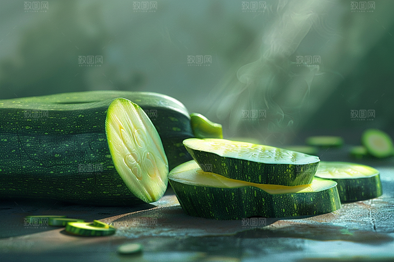 西葫芦高清瓜果摄影图