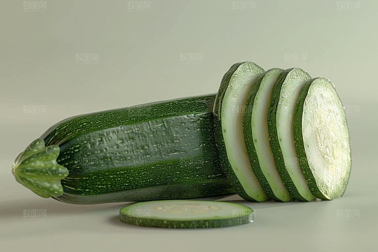 西葫芦美食绿色摄影图