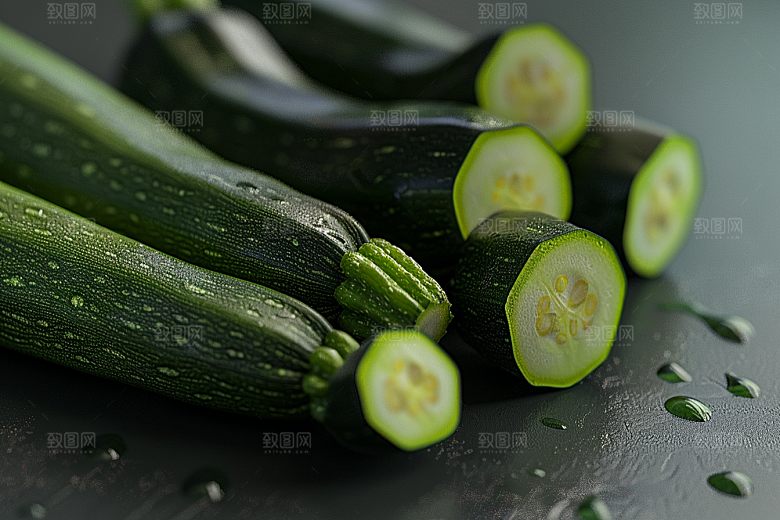 西葫芦食材蔬菜摄影图