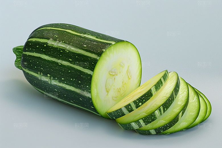 西葫芦食材自然摄影图