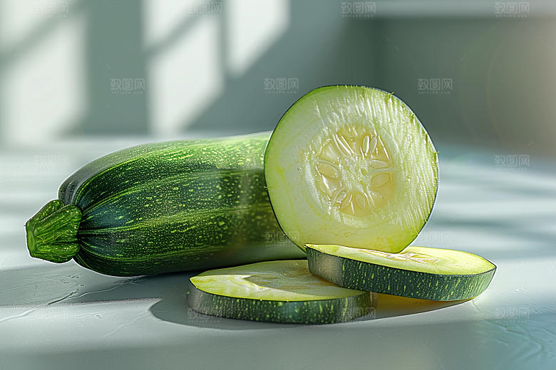 西葫芦食材菜瓜摄影图