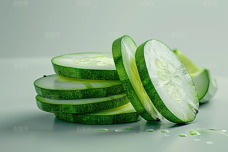 西葫芦果实美食摄影图