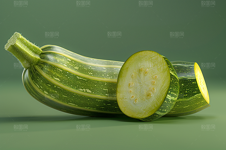 西葫芦菜瓜白瓜摄影图
