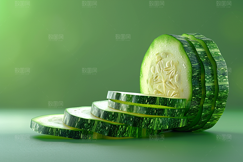 西葫芦蔬菜自然摄影图
