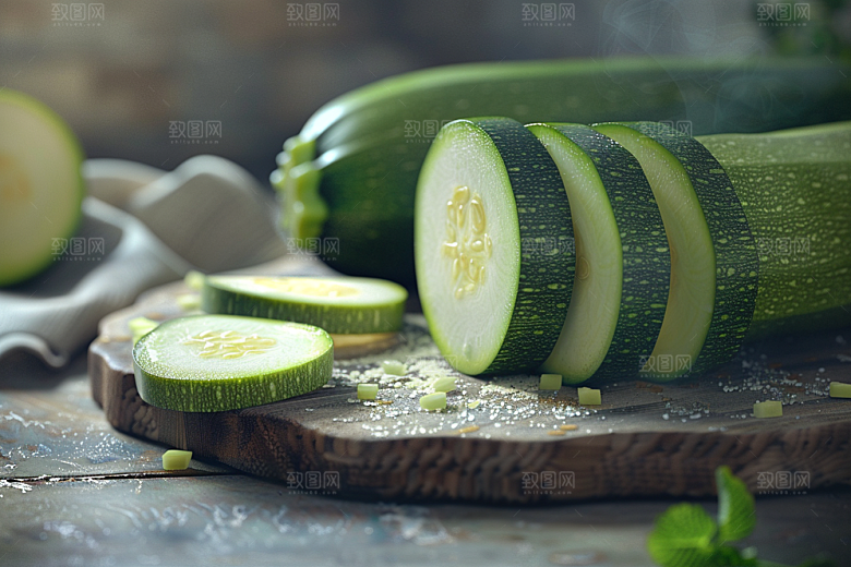 西葫芦美食菜瓜摄影图