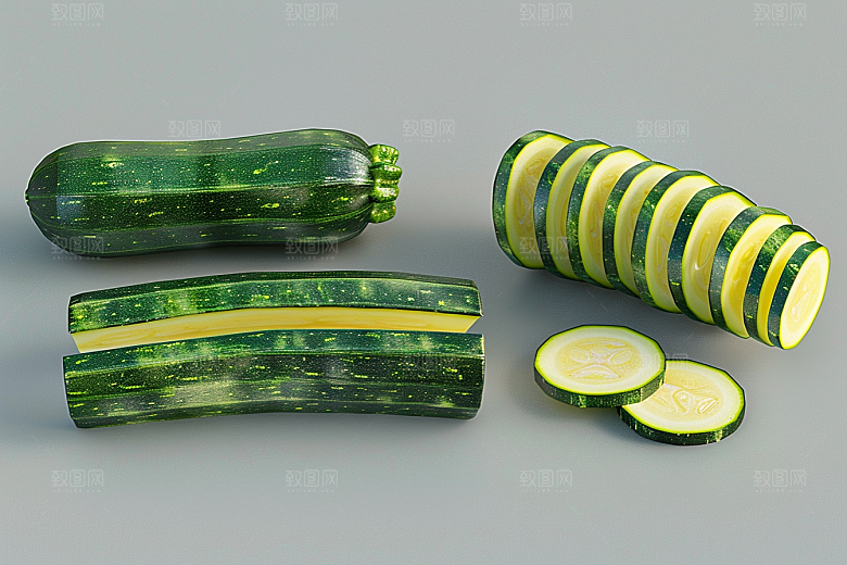 西葫芦食材美食摄影图