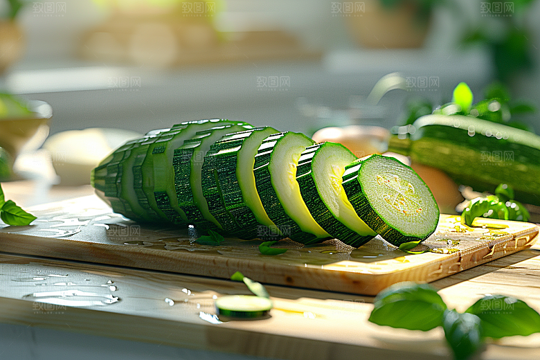 西葫芦食材瓜果摄影图