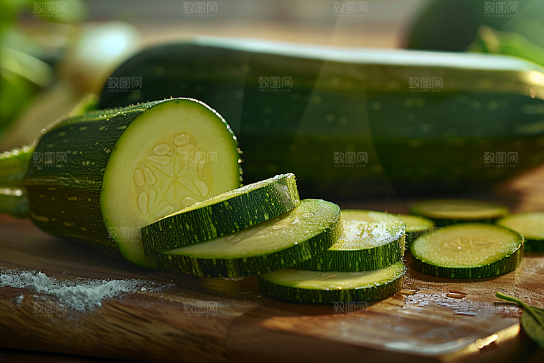 西葫芦果实清新摄影图
