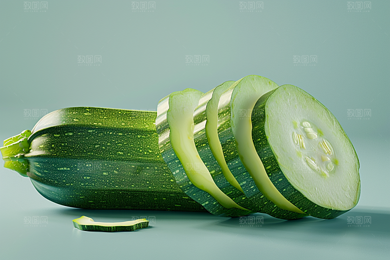 西葫芦菜瓜瓜果摄影图