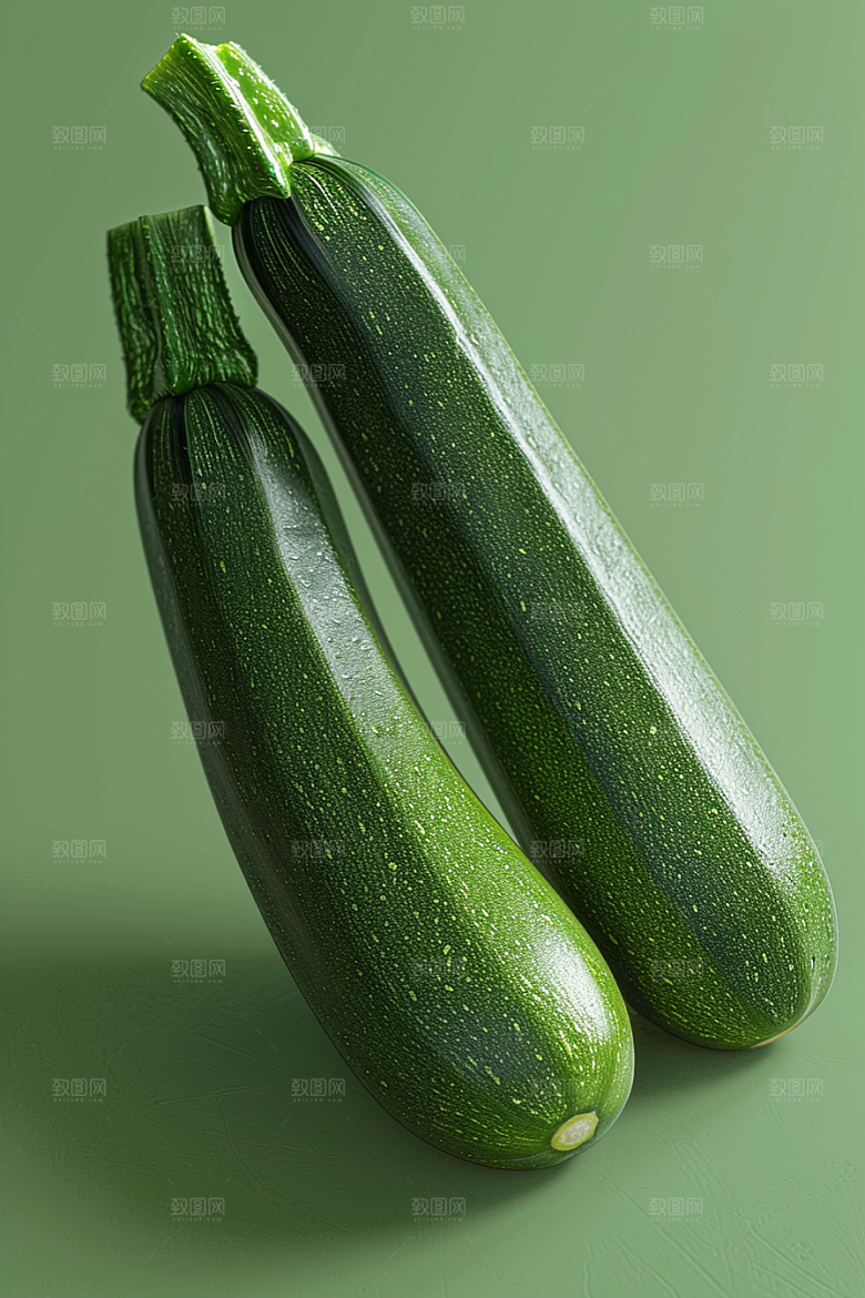 西葫芦食材清新摄影图