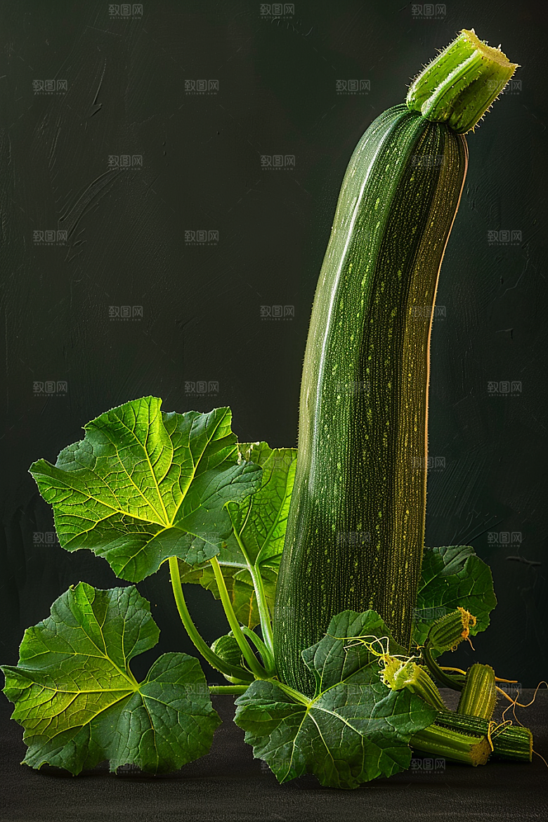 西葫芦清新美食摄影图