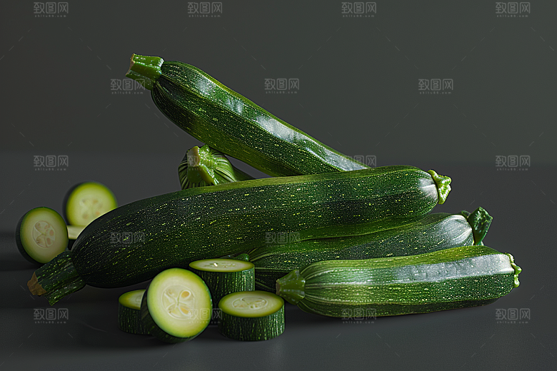 西葫芦菜瓜瓜果摄影图