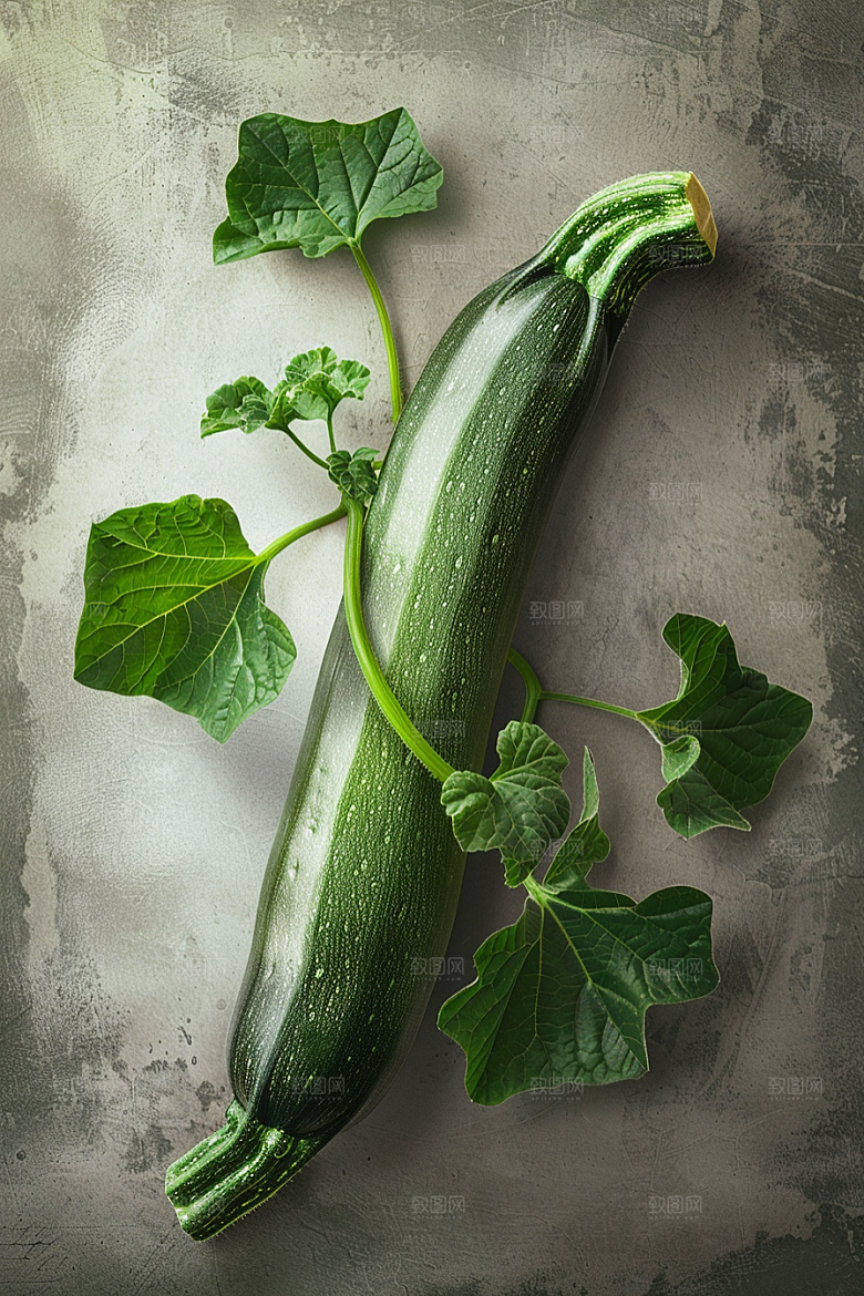 西葫芦菜瓜美食摄影图
