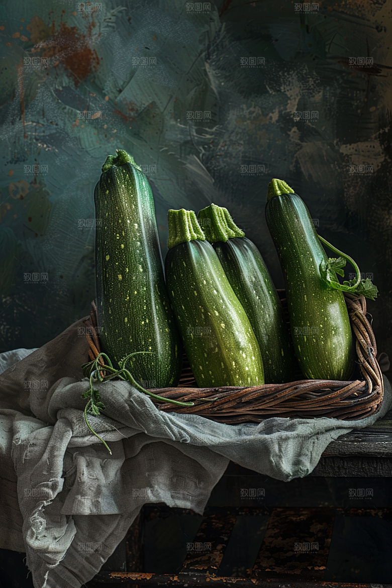 西葫芦蔬菜美食摄影图