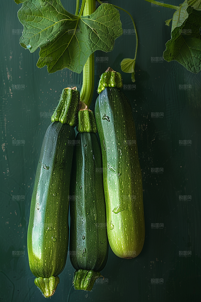西葫芦白瓜菜瓜摄影图