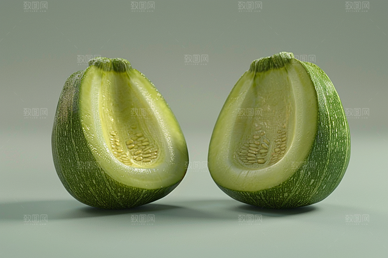 西葫芦瓜果蔬菜摄影图