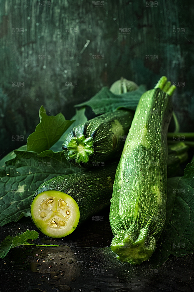 西葫芦高清美食摄影图