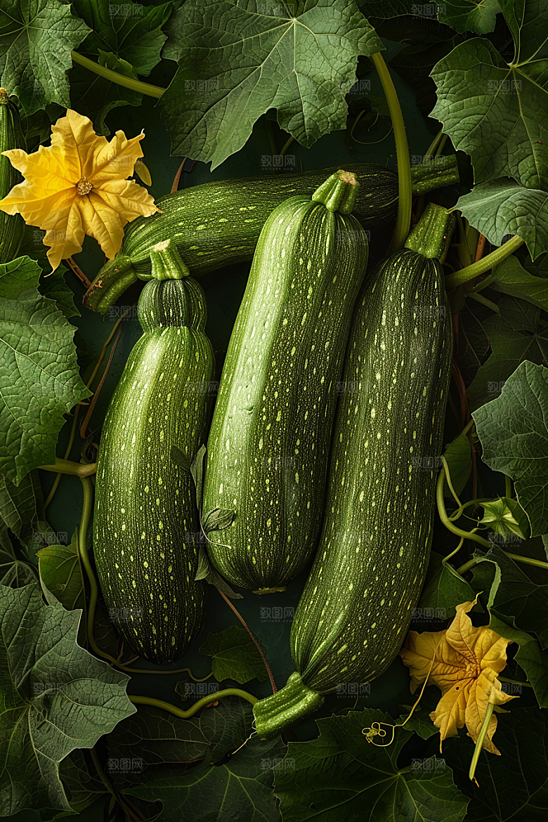 西葫芦食材菜瓜摄影图