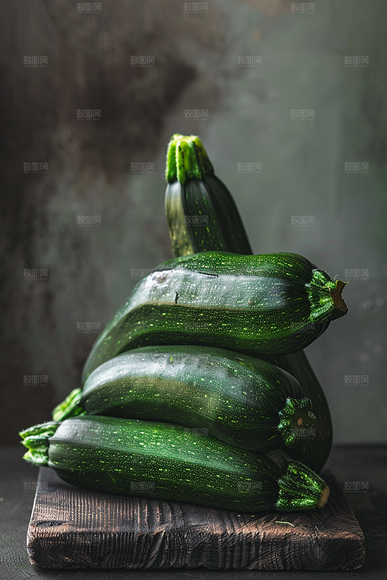 西葫芦清新美食摄影图