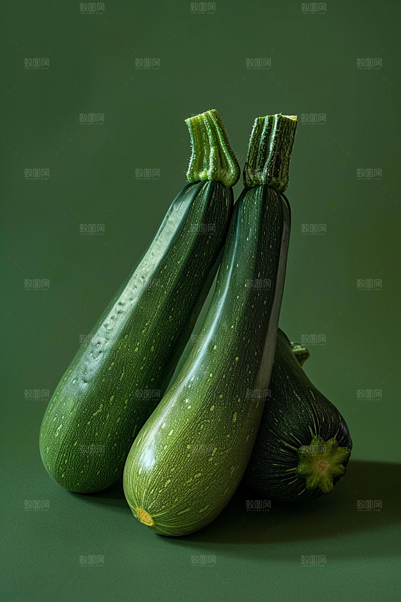 西葫芦绿色蔬菜摄影图