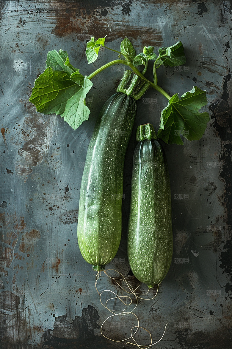 西葫芦菜瓜美食摄影图