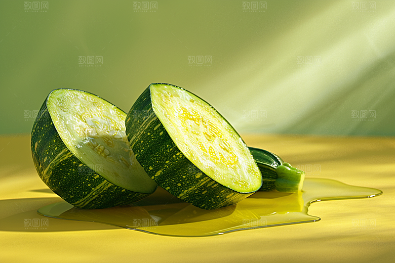 西葫芦果实美食摄影图
