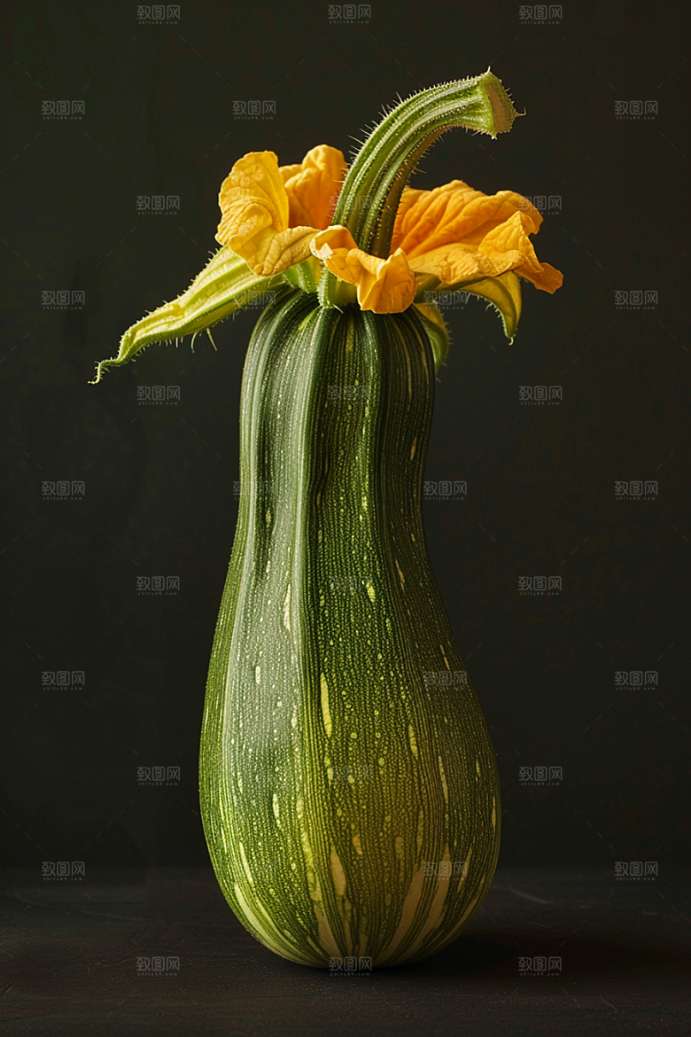 西葫芦清新蔬菜摄影图