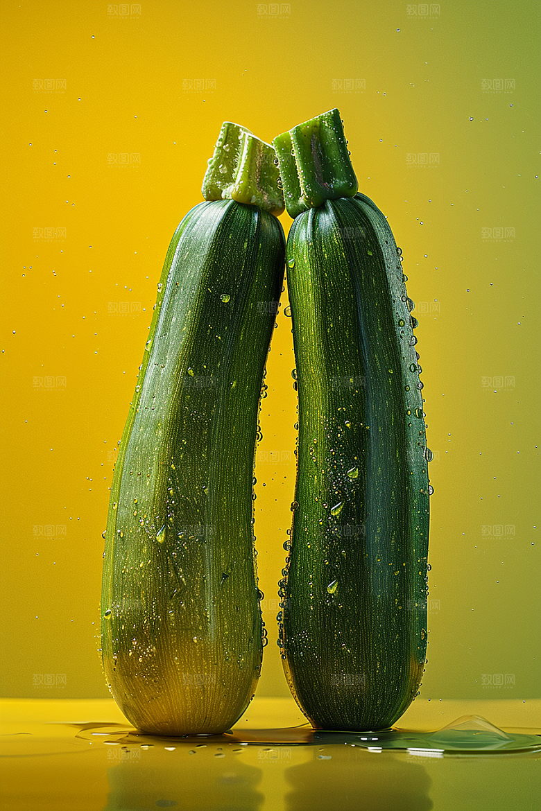 西葫芦自然菜瓜摄影图