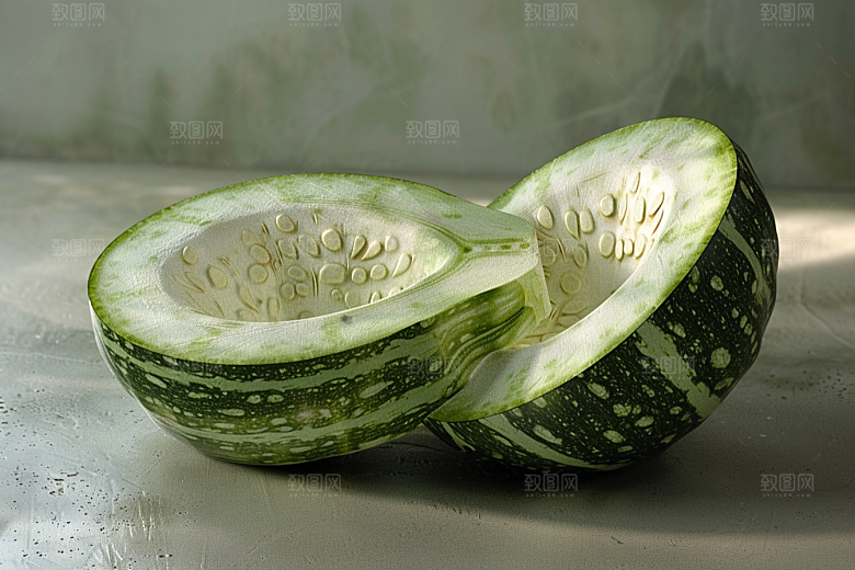 西葫芦瓜果自然摄影图