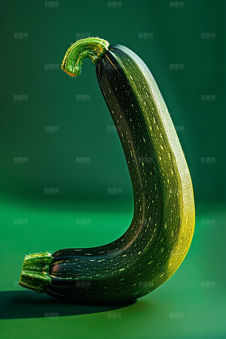 西葫芦绿色蔬菜摄影图