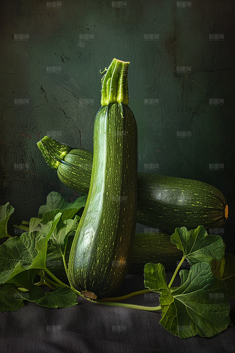 西葫芦美食绿色摄影图