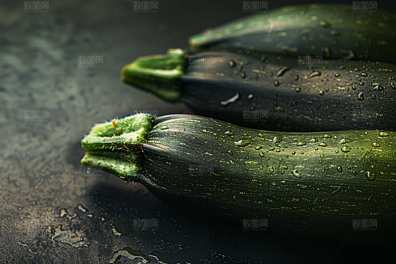 西葫芦菜瓜食材摄影图