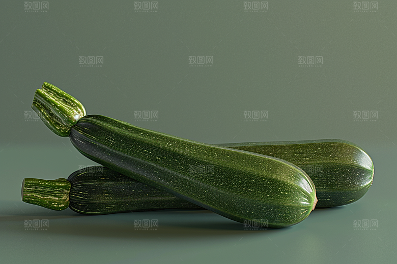 西葫芦白瓜食材摄影图
