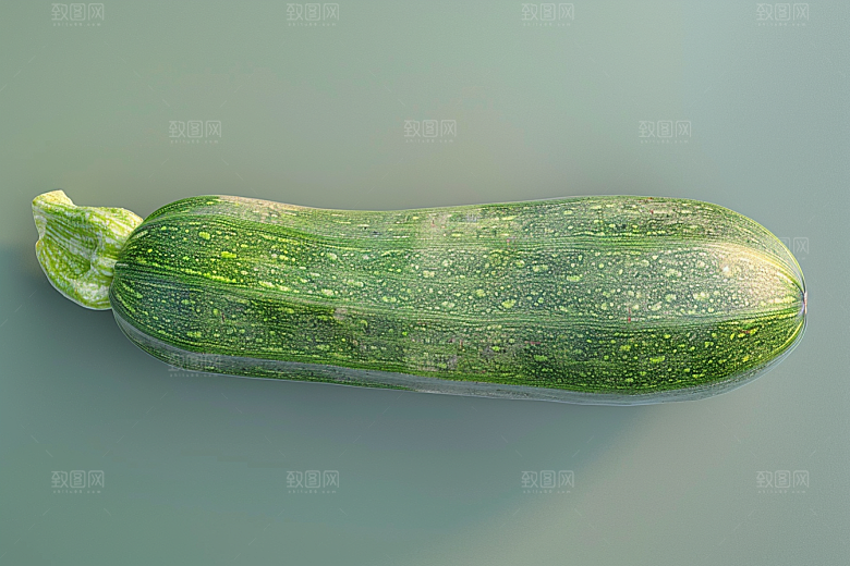 西葫芦绿色白瓜摄影图
