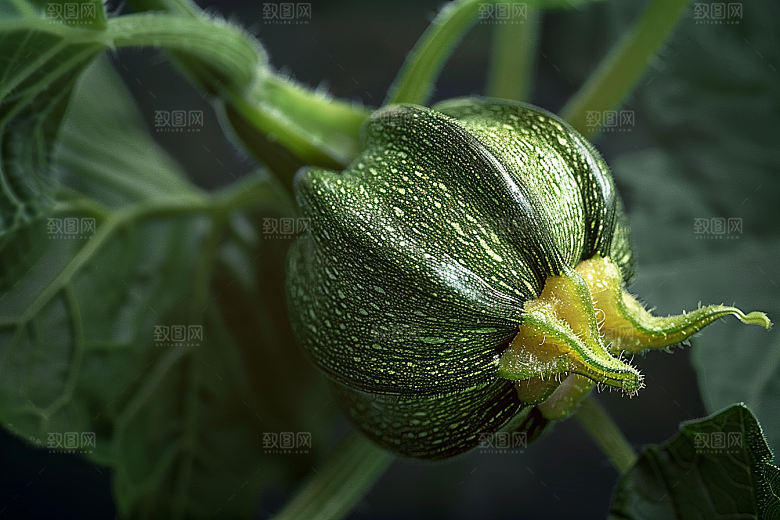 西葫芦绿色菜瓜摄影图