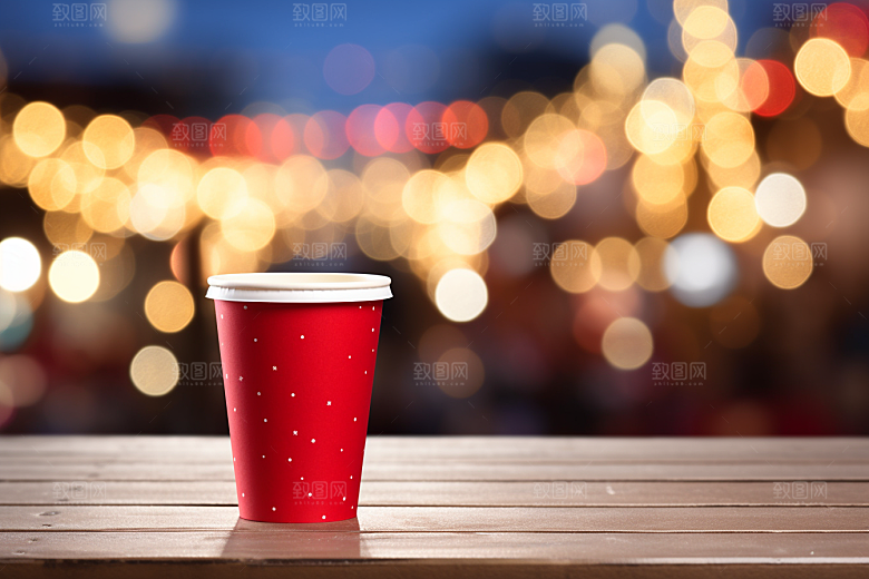 新春奶茶热饮新年摄影图