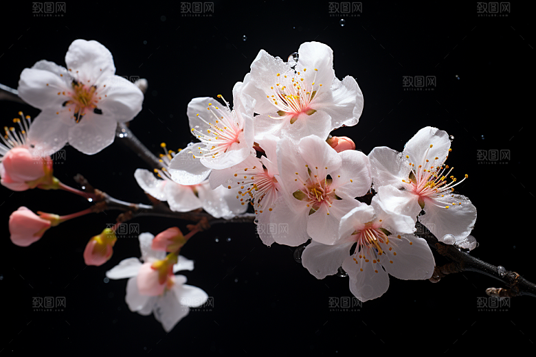 杏花盛开春季植物摄影图